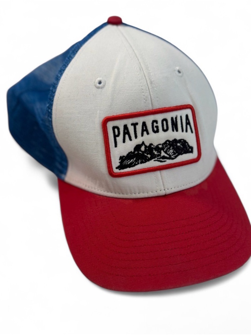 Patagonia Red, White & Blue Mesh Trucker Hat
